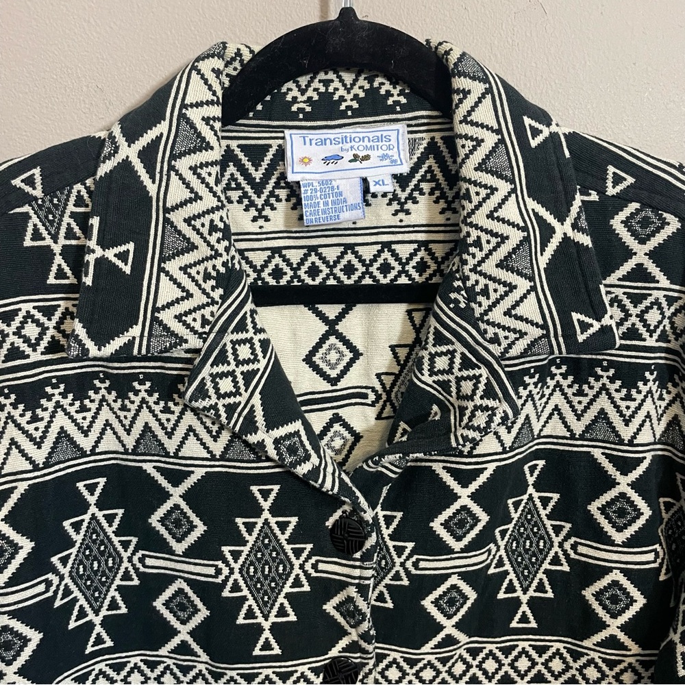 Transitionals by Komitor Tribal Blanket Jacket Aztec Western